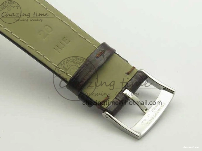 0107 De Ville Prestige Real Power Reserve SS TW 1:1 Best Edition White Dial RG Markers On Leather Strap A Thermal 8089